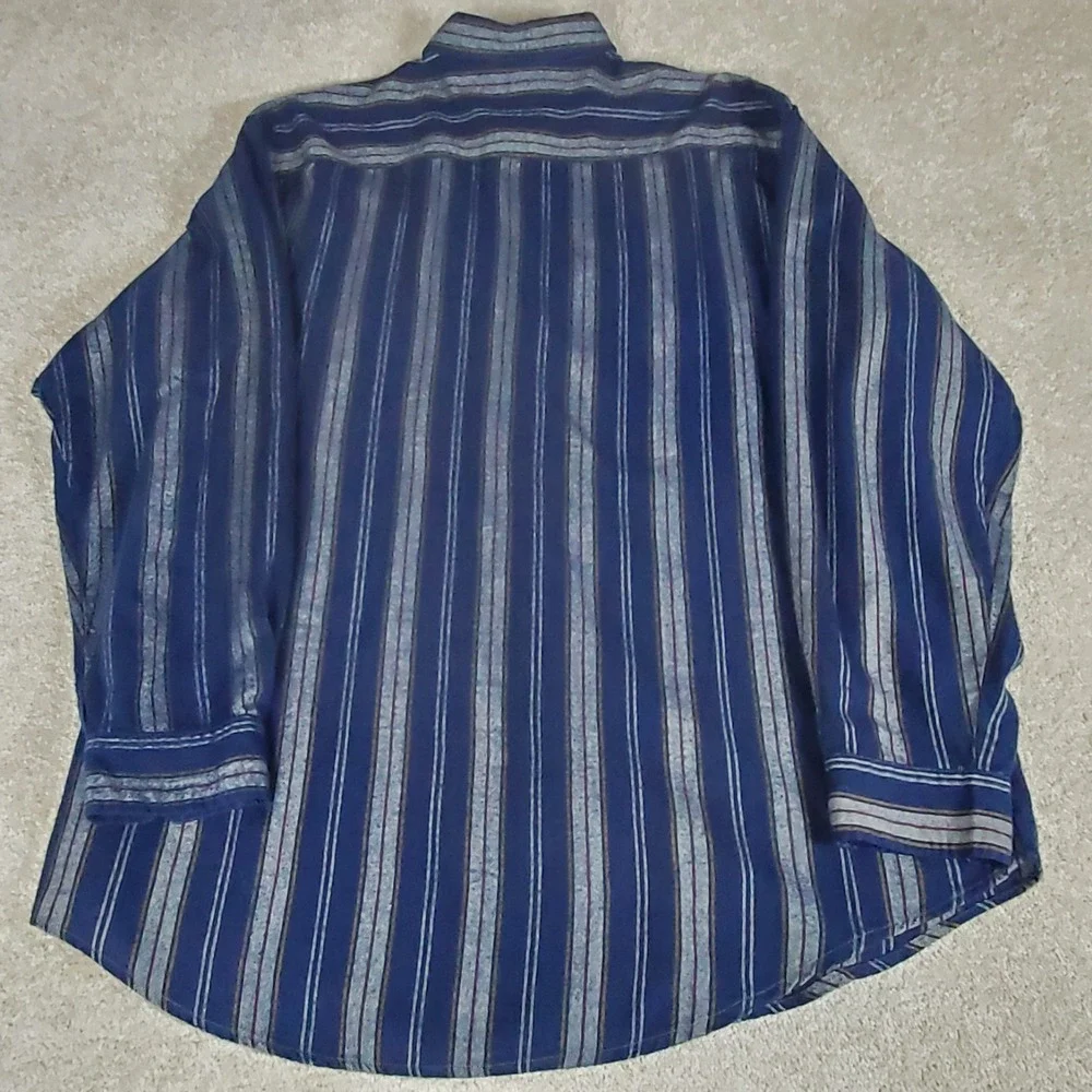 Vintage Northwest Territory Flannel Shirt Men's Size XLT Long Sleeve Striped‎